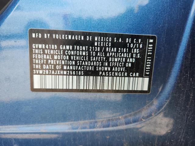2017 VOLKSWAGEN JETTA S - 3VW2B7AJXHM256185
