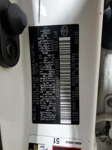 2020 TOYOTA CAMRY LE 4T1C11AK6LU916092