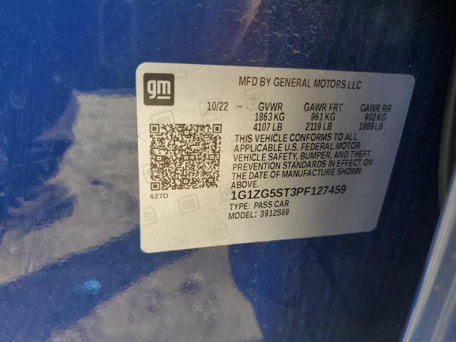 2023 CHEVROLET MALIBU RS 1G1ZG5ST3PF127459