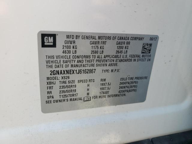 2018 CHEVROLET EQUINOX PR - 2GNAXNEX1J6162867