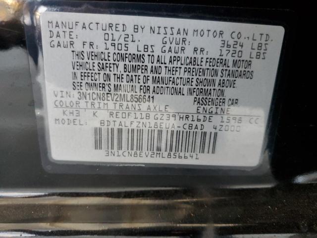 2021 NISSAN VERSA SV - 3N1CN8EV2ML856641