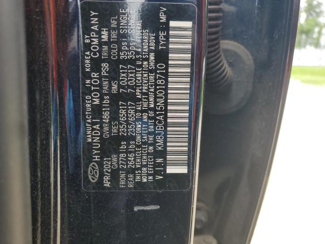 2022 HYUNDAI TUCSON BLU KM8JBCA15NU018710
