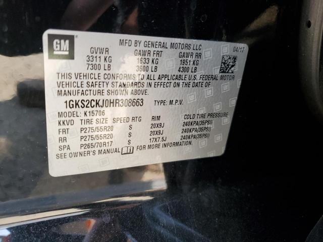 2017 GMC YUKON DENA - 1GKS2CKJ0HR308663
