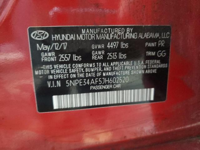 2018 HYUNDAI SONATA SPO - 5NPE34AF5JH602520