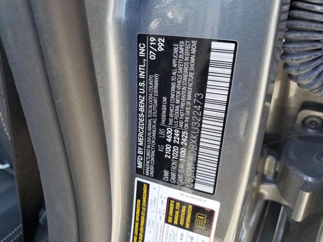 2019 MERCEDES-BENZ C 300 55SWF8DBXKU322473