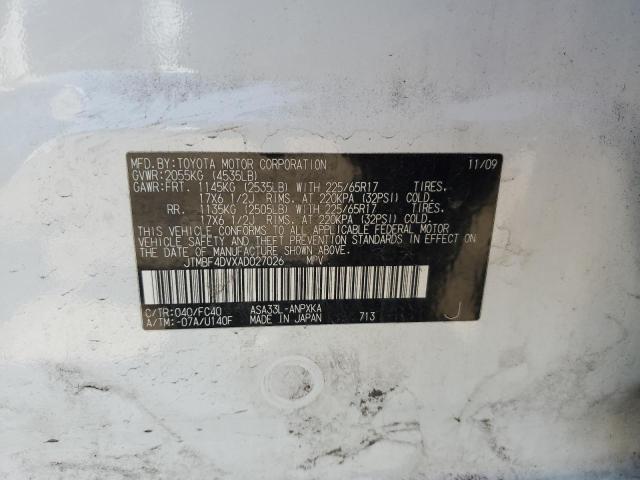 jtmbf4dvxad027026 - 2010 Toyota rav4 - #60972935