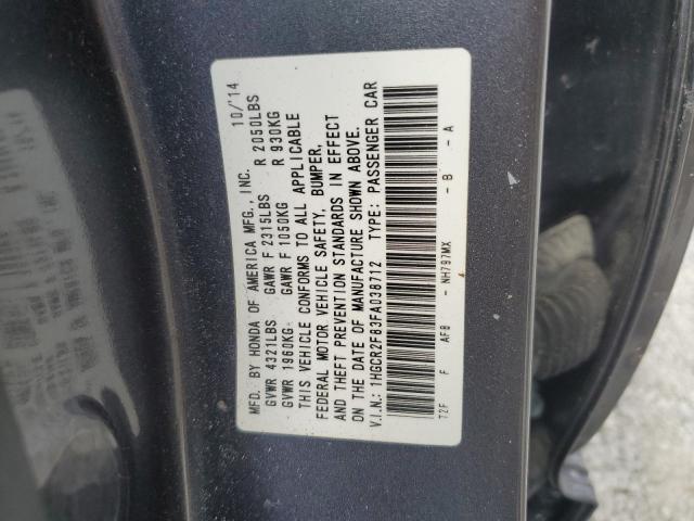 2015 HONDA ACCORD EXL - 1HGCR2F83FA038712