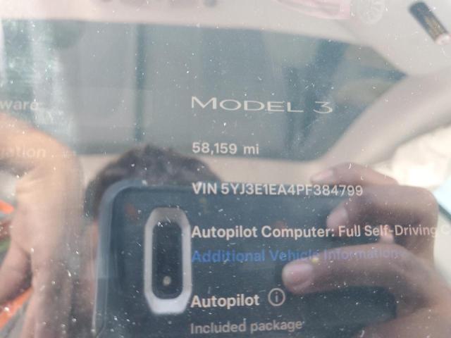 2023 TESLA MODEL 3 5YJ3E1EA4PF384799