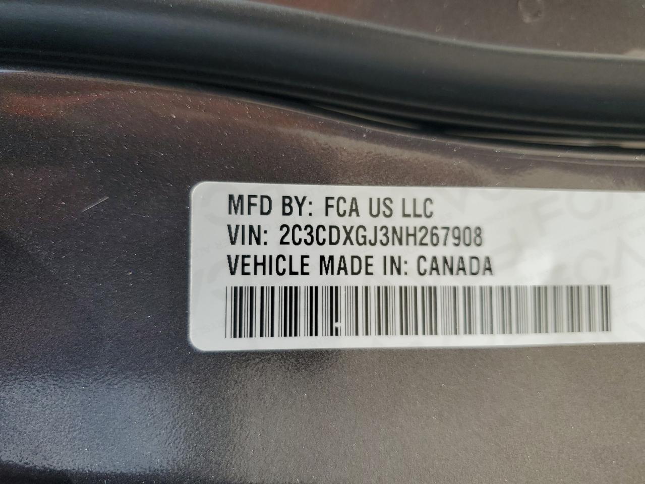 Lot #3309369992 2022 DODGE CHARGER SC