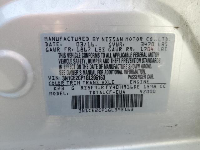 2016 NISSAN VERSA NOTE - 3N1CE2CP1GL395163