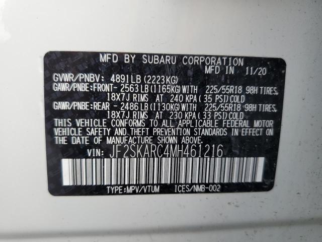 2021 SUBARU FORESTER S - JF2SKARC4MH461216