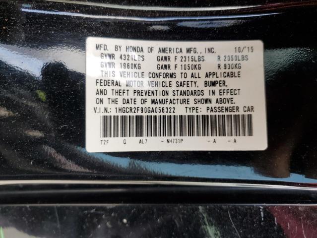 2016 HONDA ACCORD EXL - 1HGCR2F90GA056322