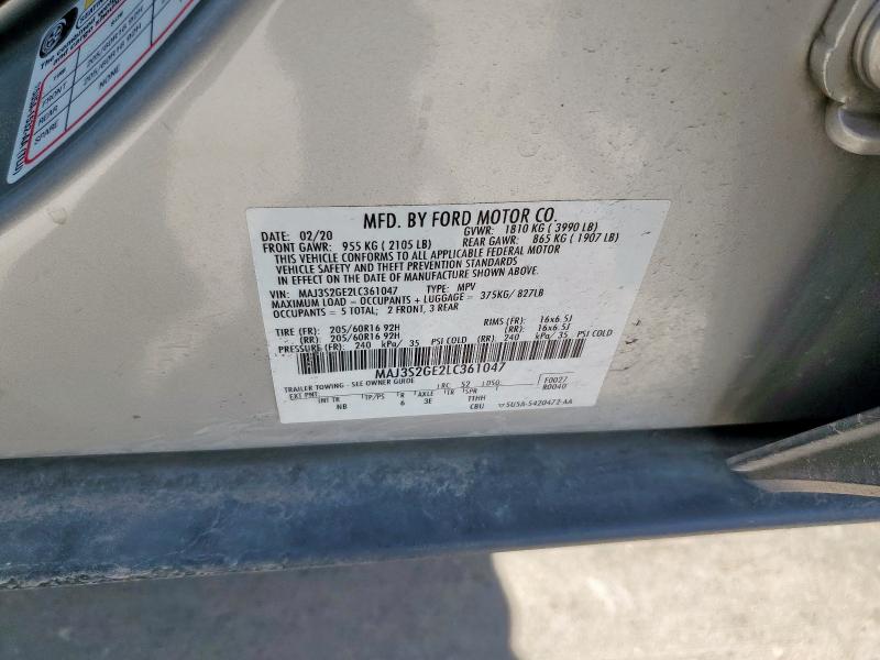 2020 FORD ECOSPORT S MAJ3S2GE2LC361047