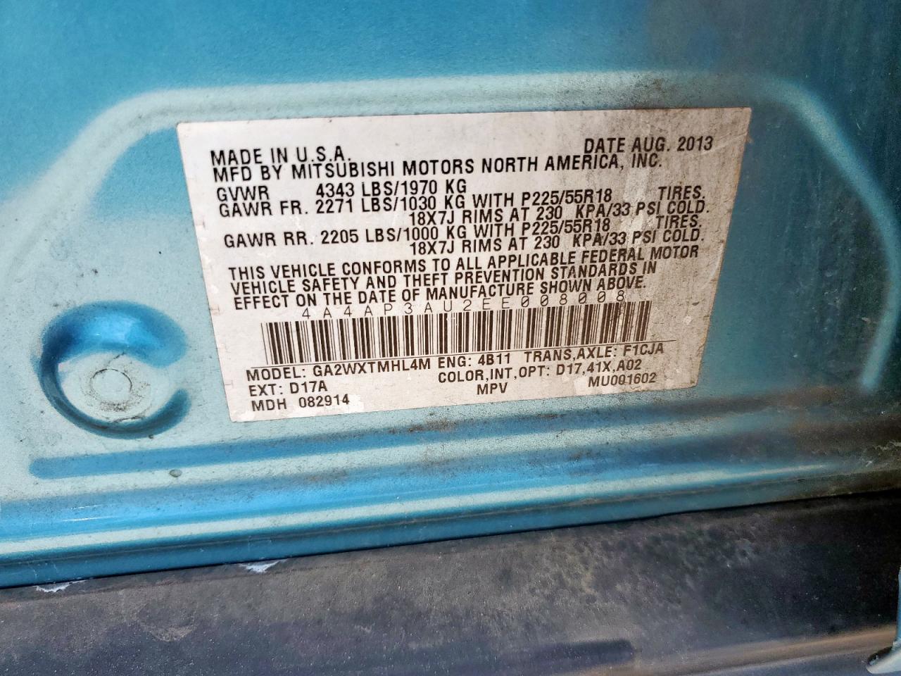 MITSUBISHI OUTLANDER ES