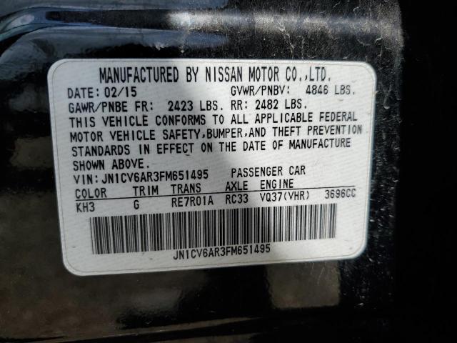 2015 INFINITI Q40 JN1CV6AR3FM651495