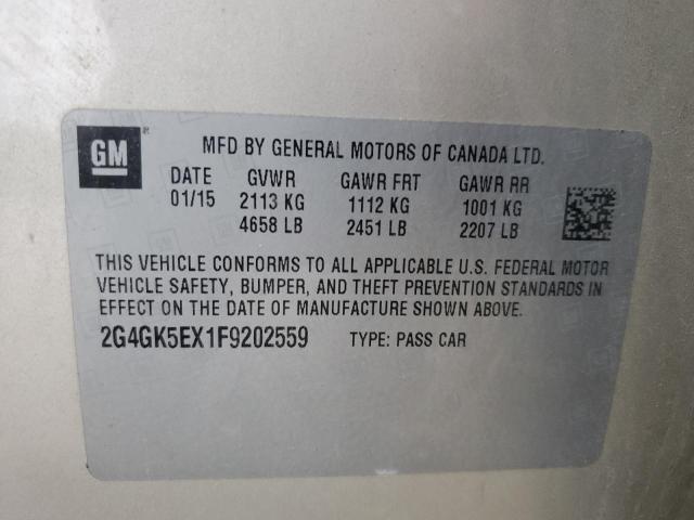 2015 BUICK REGAL 2G4GK5EX1F9202559