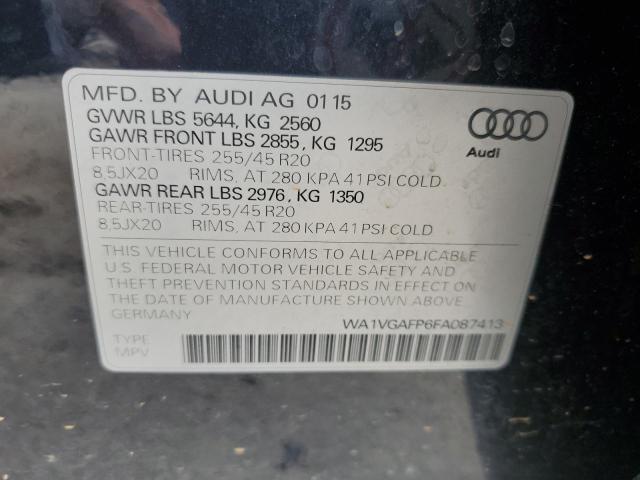 2015 AUDI SQ5 PRESTI WA1VGAFP6FA087413