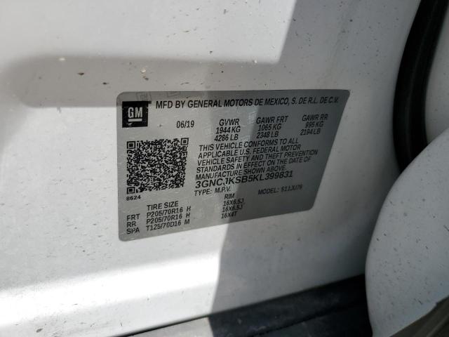 2019 CHEVROLET TRAX LS 3GNCJKSB5KL399831
