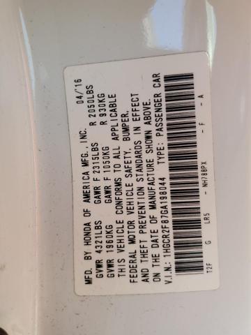 2016 HONDA ACCORD EXL 1HGCR2F87GA198044