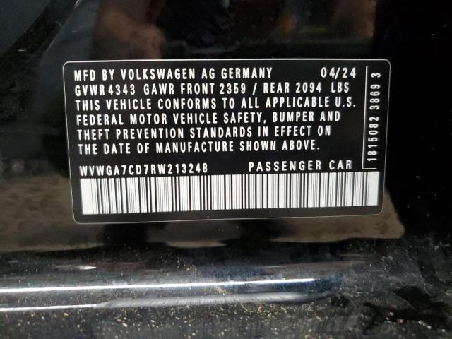 2024 VOLKSWAGEN GTI S WVWGA7CD7RW213248