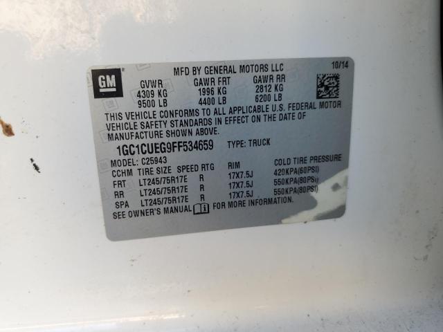 2015 CHEVROLET SILVERADO #3179626053