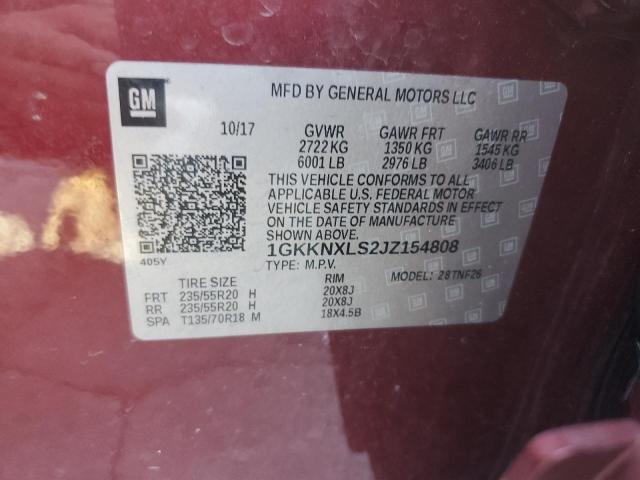 2018 GMC ACADIA DEN 1GKKNXLS2JZ154808