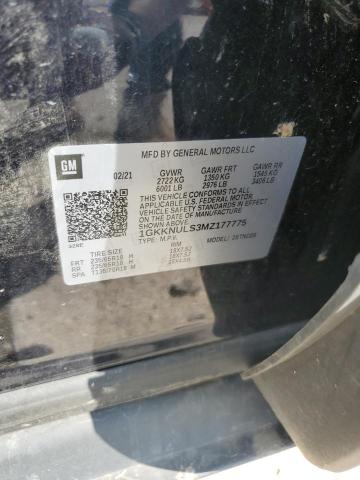 2021 GMC ACADIA SLT 1GKKNULS3MZ177775