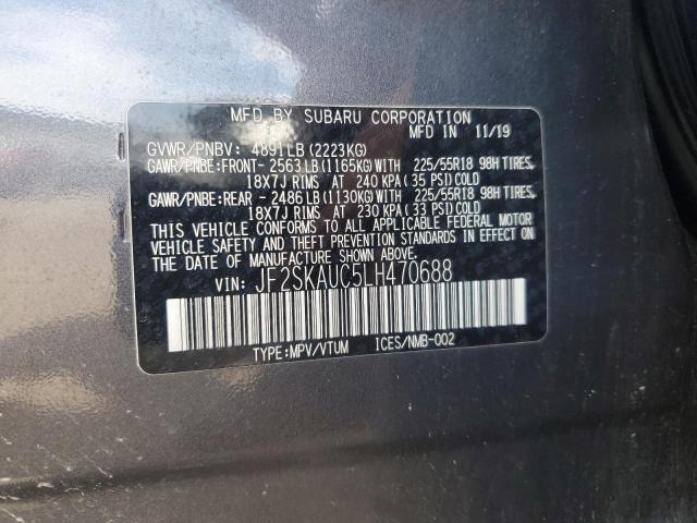 2020 SUBARU FORESTER L JF2SKAUC5LH470688