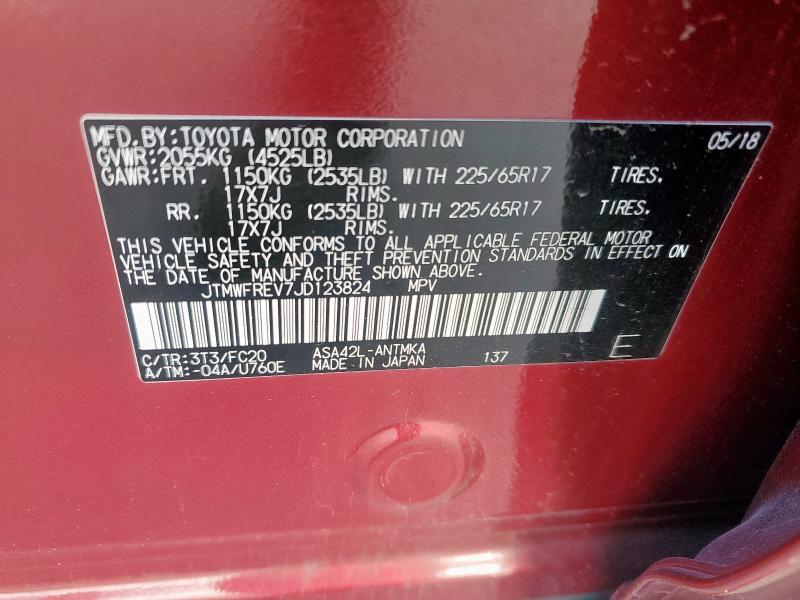 2018 TOYOTA RAV4 ADVEN JTMWFREV7JD123824