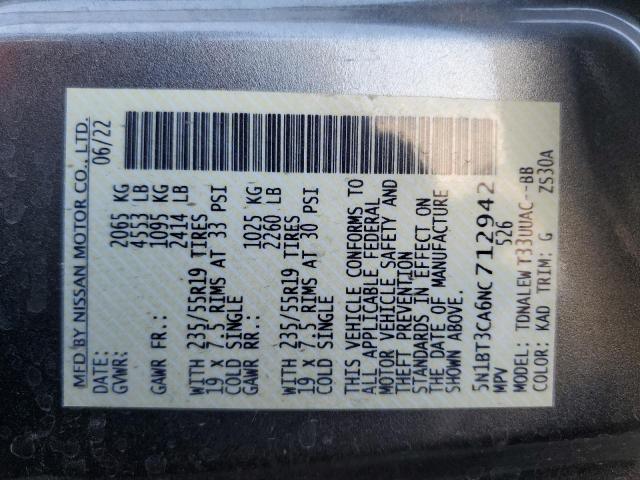 2022 NISSAN ROGUE SL - 5N1BT3CA6NC712942