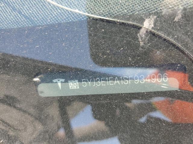 2025 TESLA MODEL 3 5YJ3E1EA1SF934906