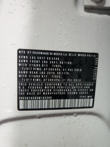 2019 VOLKSWAGEN TIGUAN SE - 3VV2B7AXXKM163389
