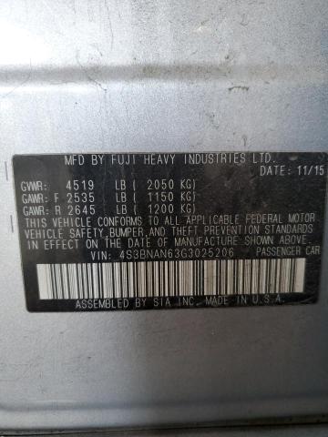 2016 SUBARU LEGACY 2.5 - 4S3BNAN63G3025206