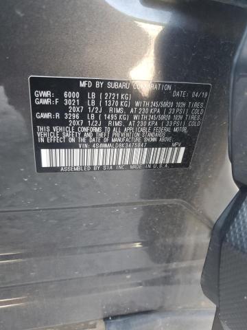 2019 SUBARU ASCENT LIM 4S4WMALD8K3475847