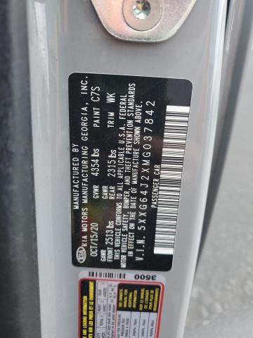 2021 KIA K5 GT LINE 5XXG64J2XMG037842