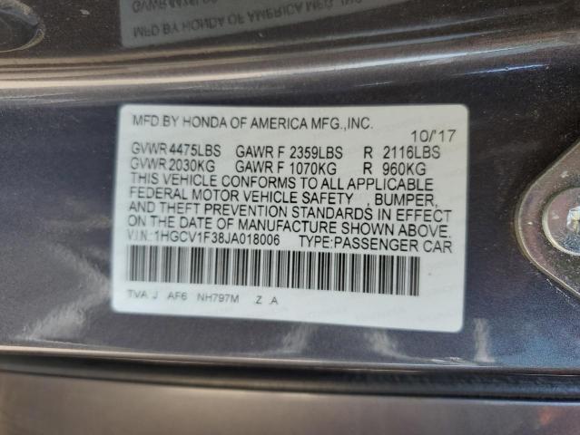 2018 HONDA ACCORD SPO - 1HGCV1F38JA018006