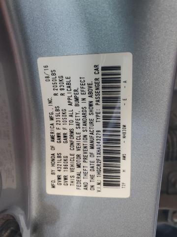 2017 HONDA ACCORD SPO - 1HGCR2F1XHA043279