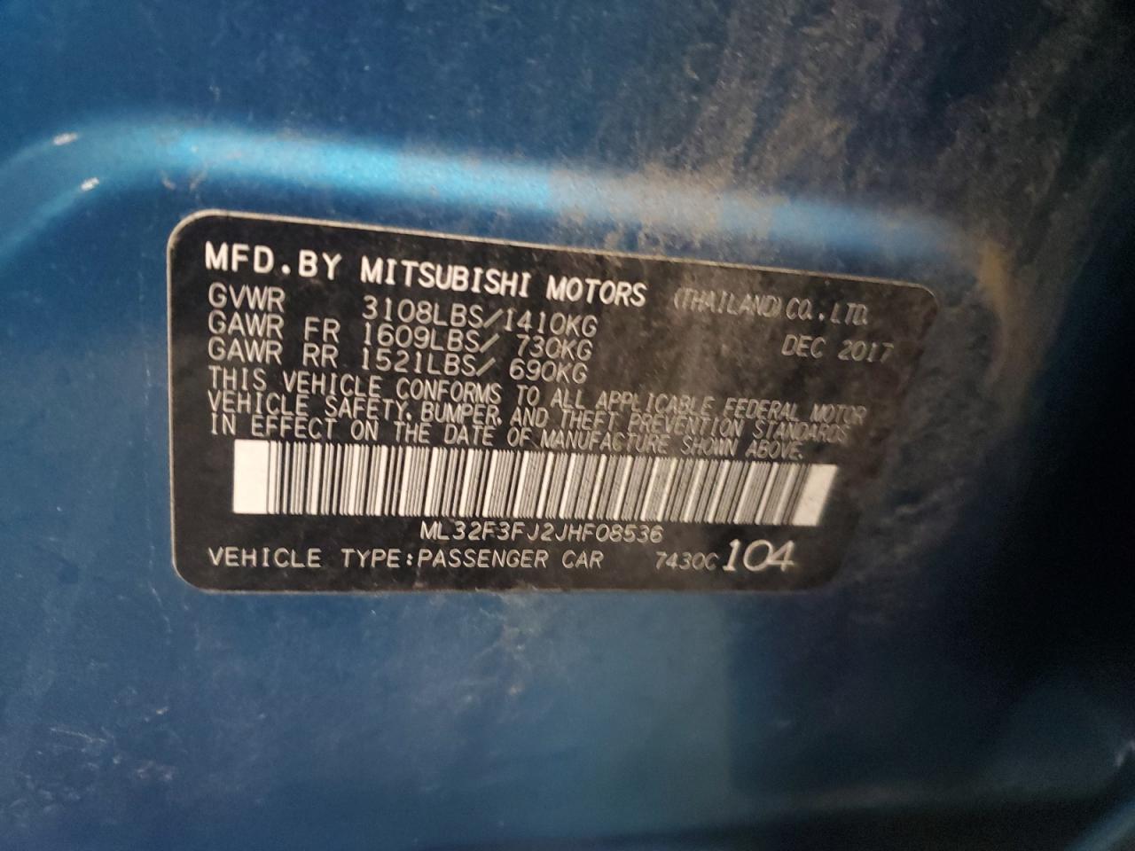 MITSUBISHI MIRAGE G4 ES