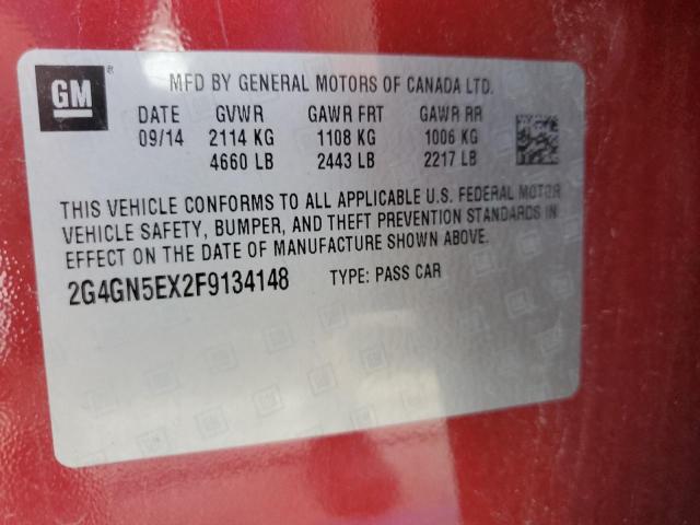 2015 BUICK REGAL PREM 2G4GN5EX2F9134148