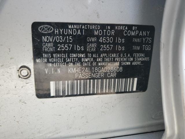 2016 HYUNDAI SONATA HYB KMHE24L18GA028608