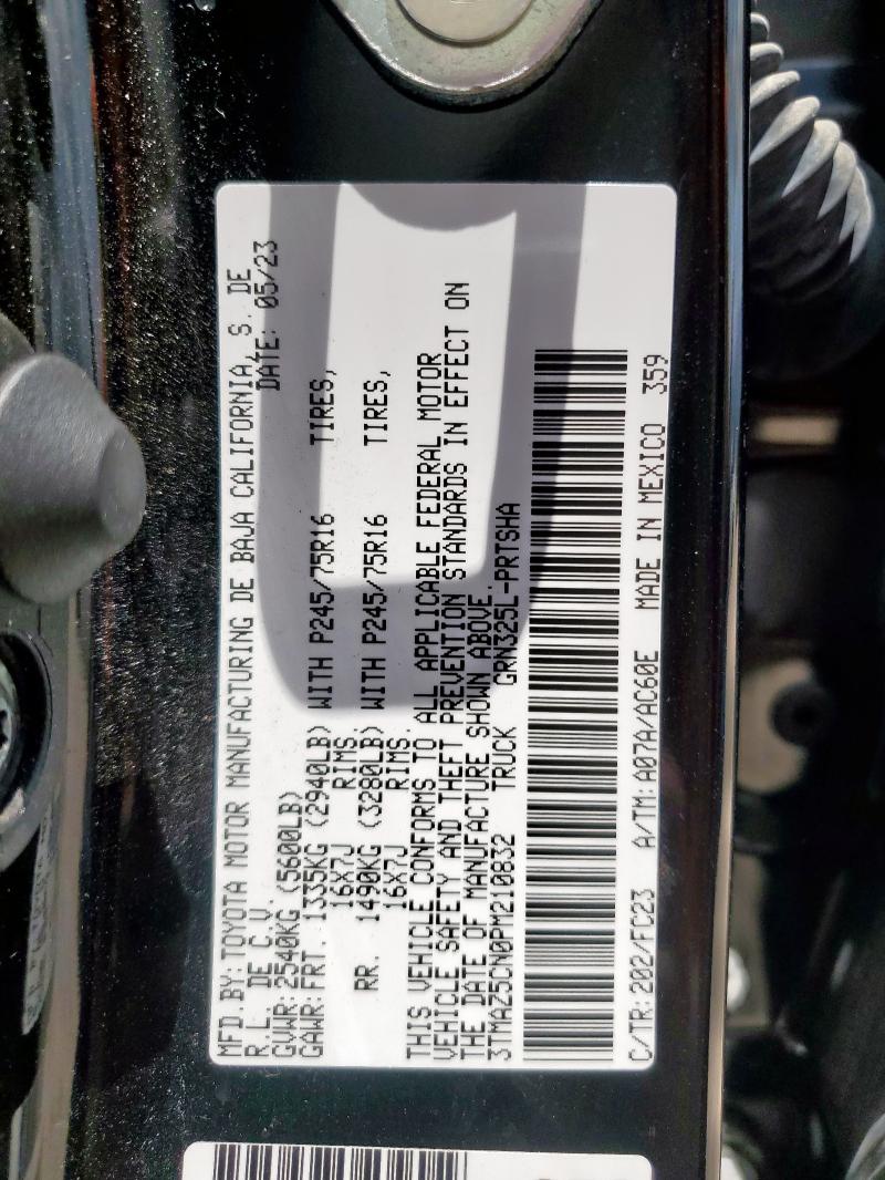 2023 TOYOTA TACOMA DOU 3TMAZ5CN0PM210832
