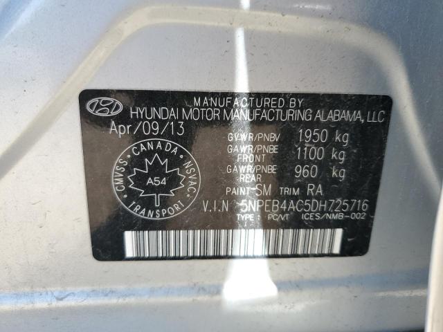 2013 HYUNDAI SONATA GLS - 5NPEB4AC5DH725716