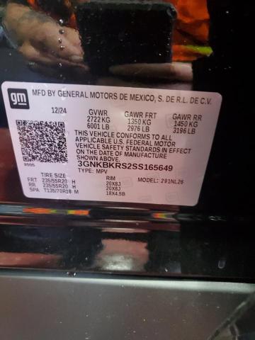 2025 CHEVROLET BLAZER RS 3GNKBKRS2SS165649