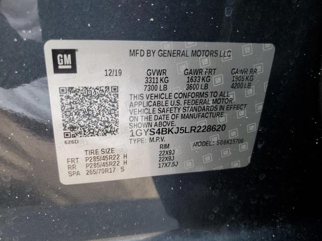 2020 CADILLAC ESCALADE L 1GYS4BKJ5LR228620