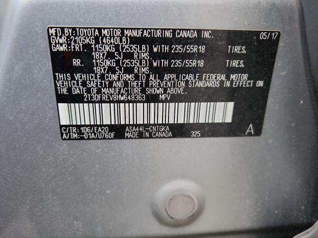 2017 TOYOTA RAV4 LIMIT - 2T3DFREV8HW648363