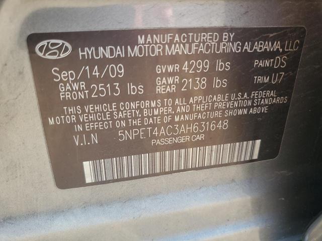 2010 HYUNDAI SONATA GLS - 5NPET4AC3AH631648