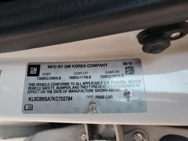 2019 CHEVROLET SPARK LS KL8CB6SA7KC702794