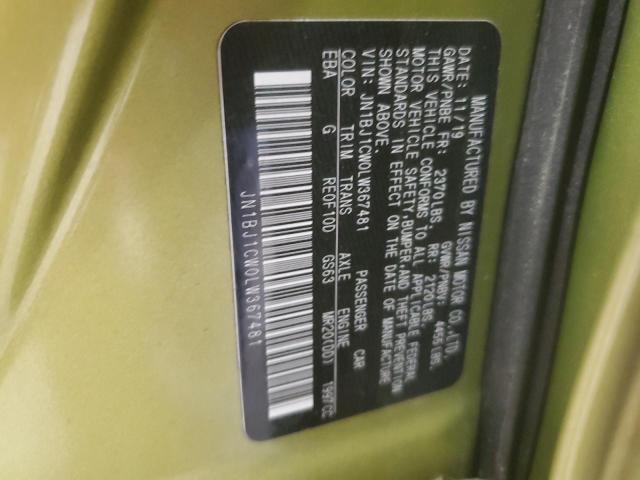 2020 NISSAN ROGUE SPOR JN1BJ1CW0LW367481