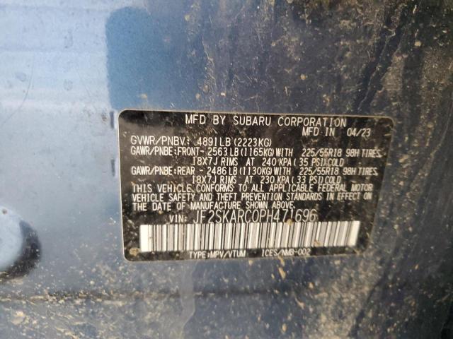 2023 SUBARU FORESTER T JF2SKARC0PH471696