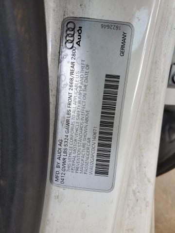 wau2gafc0cn160671 - 2012 Audi a7 prestige - #60091175